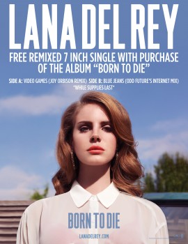 LANA DEL REY 8.5x11 BANNER