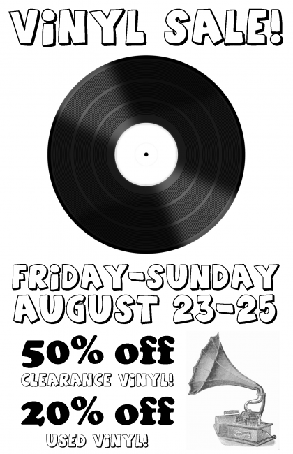 vinyl sale poster